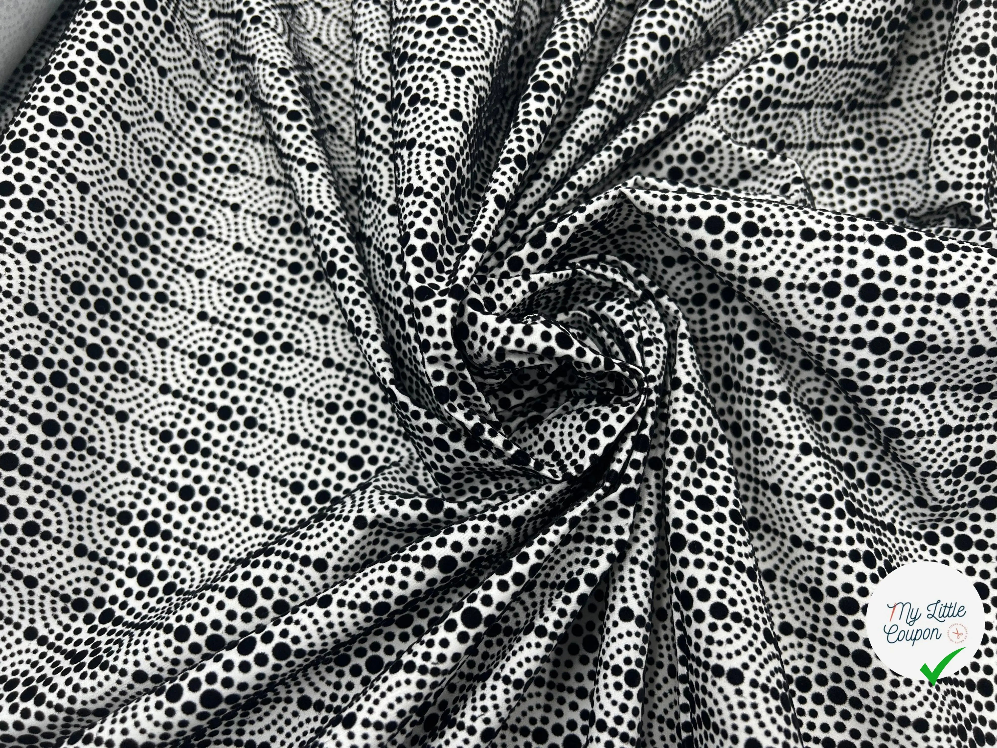 POPELINE FLOQUÉE BYZANTINE - My Little Coupon - tissu - coudre