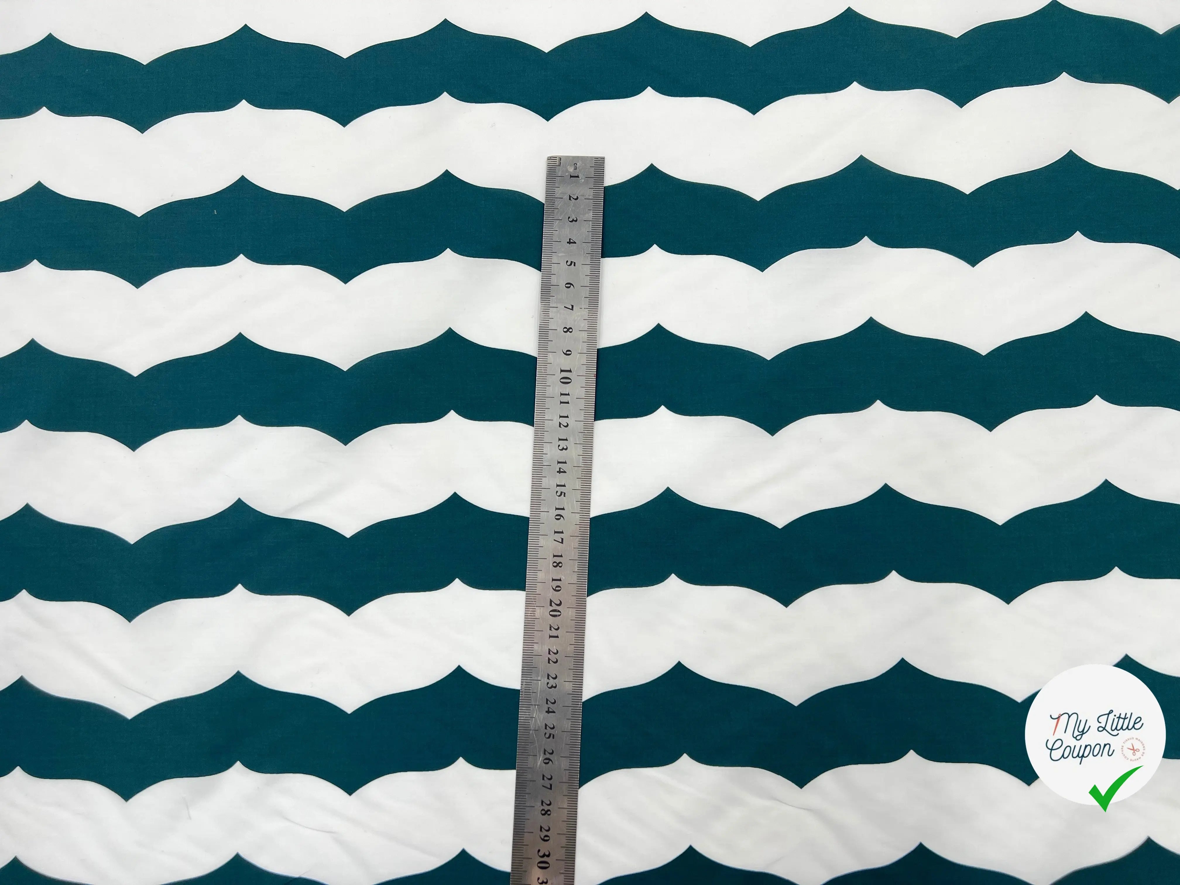 POPELINE IMPRIMÉ VOL HIRONDELLE VERT MSO