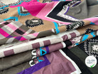 POPELINE IMPRIMÉE À GROS MOTIFS PERU ET TARTAN TENDANCE ROSE MLC INTERN