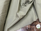 POPELINE LOURDE DE COTON CRAQUANT BEIGE KAKI - My Little Coupon