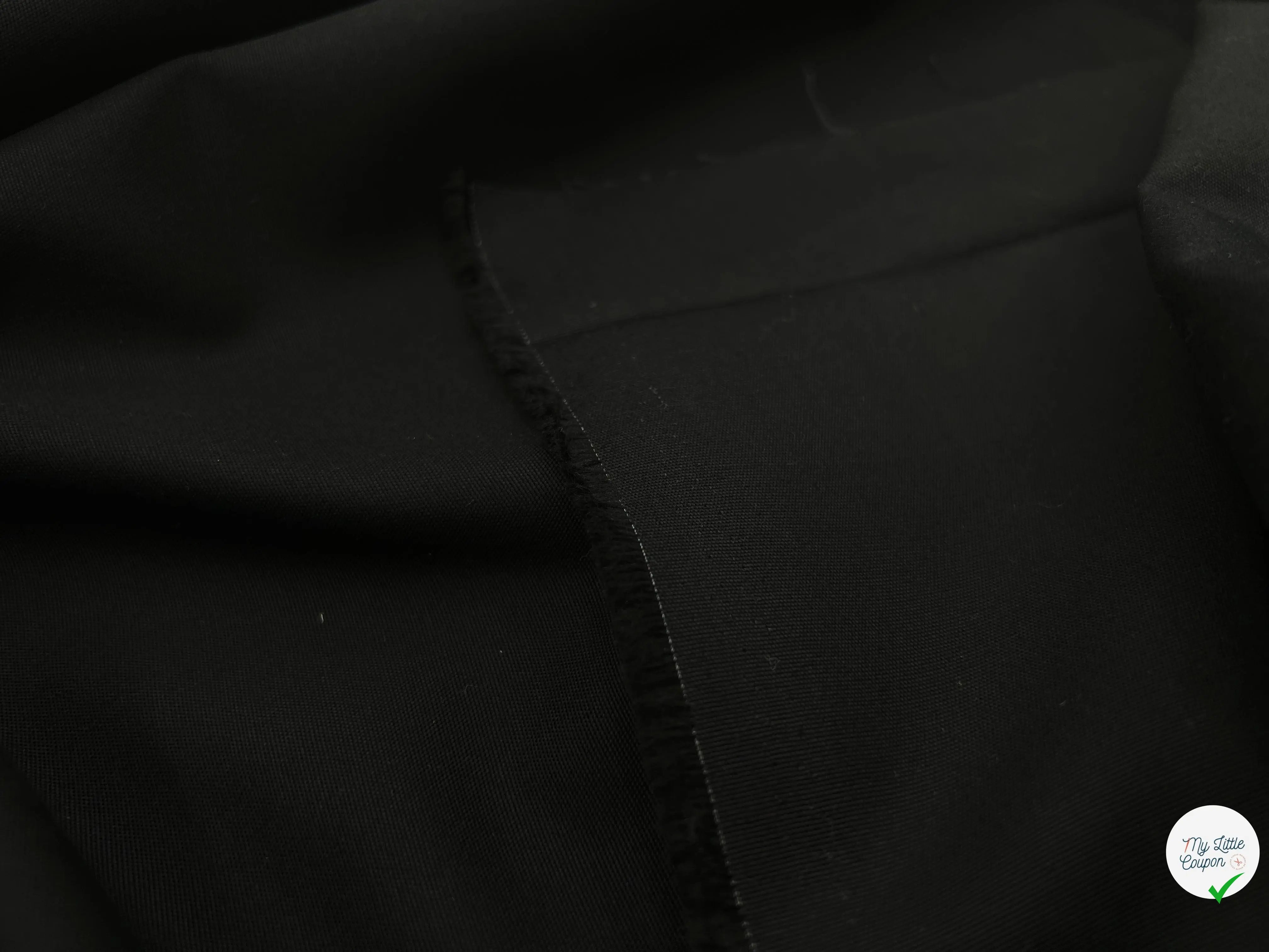 POPELINE LOURDE QUALITÉ JAPON BLACK - My Little Coupon - tissu - coudre