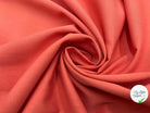 POPELINE ORANGÉE LOURDE FINITION SPORTSWEAR - My Little Coupon - tissu - coudre