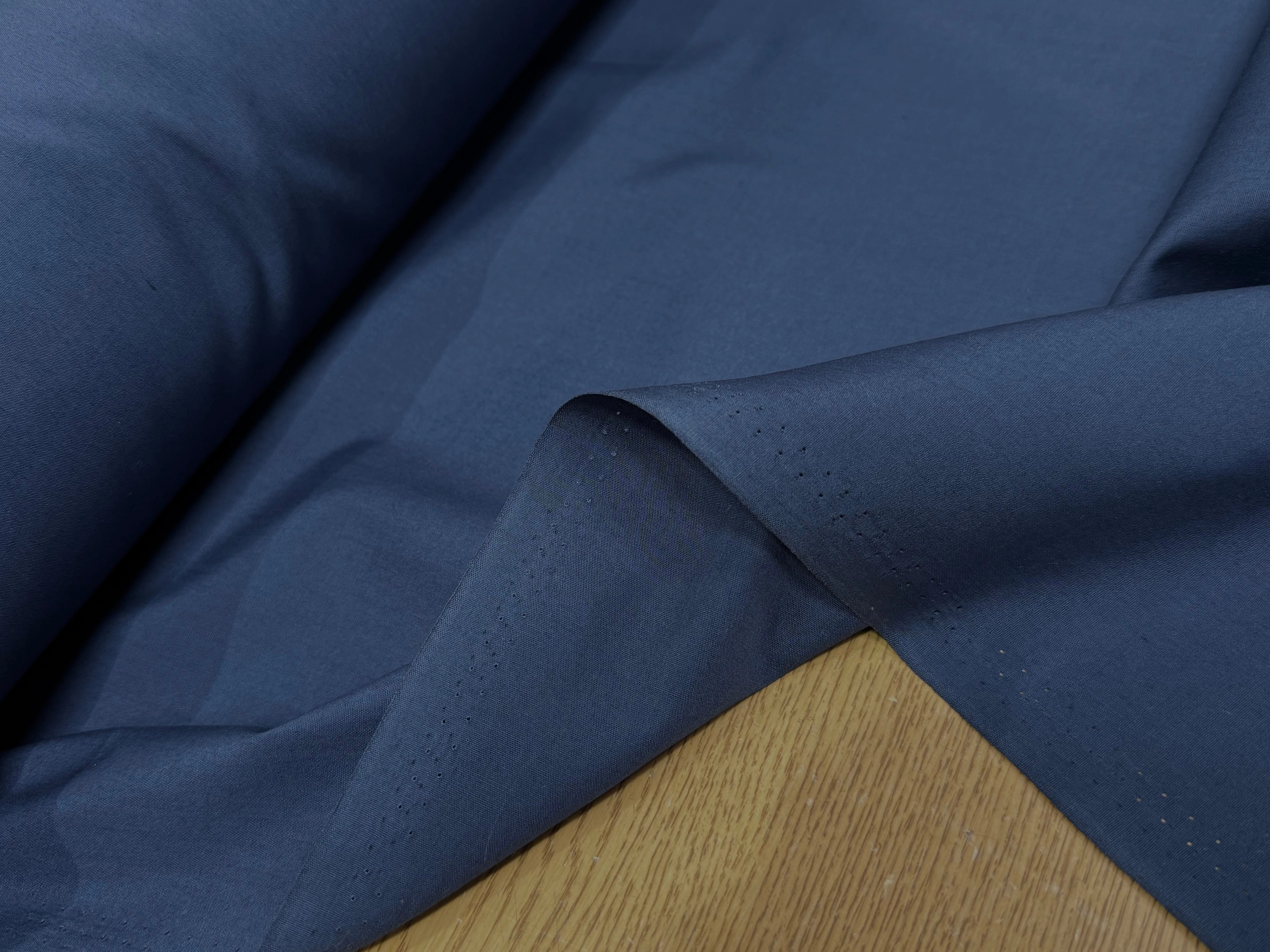 POPELINE POLYCOTON BLEU FONCÉ - My Little Coupon