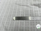 POPELINE POLYCOTON LUREX CARREAUX BLANC - My Little Coupon