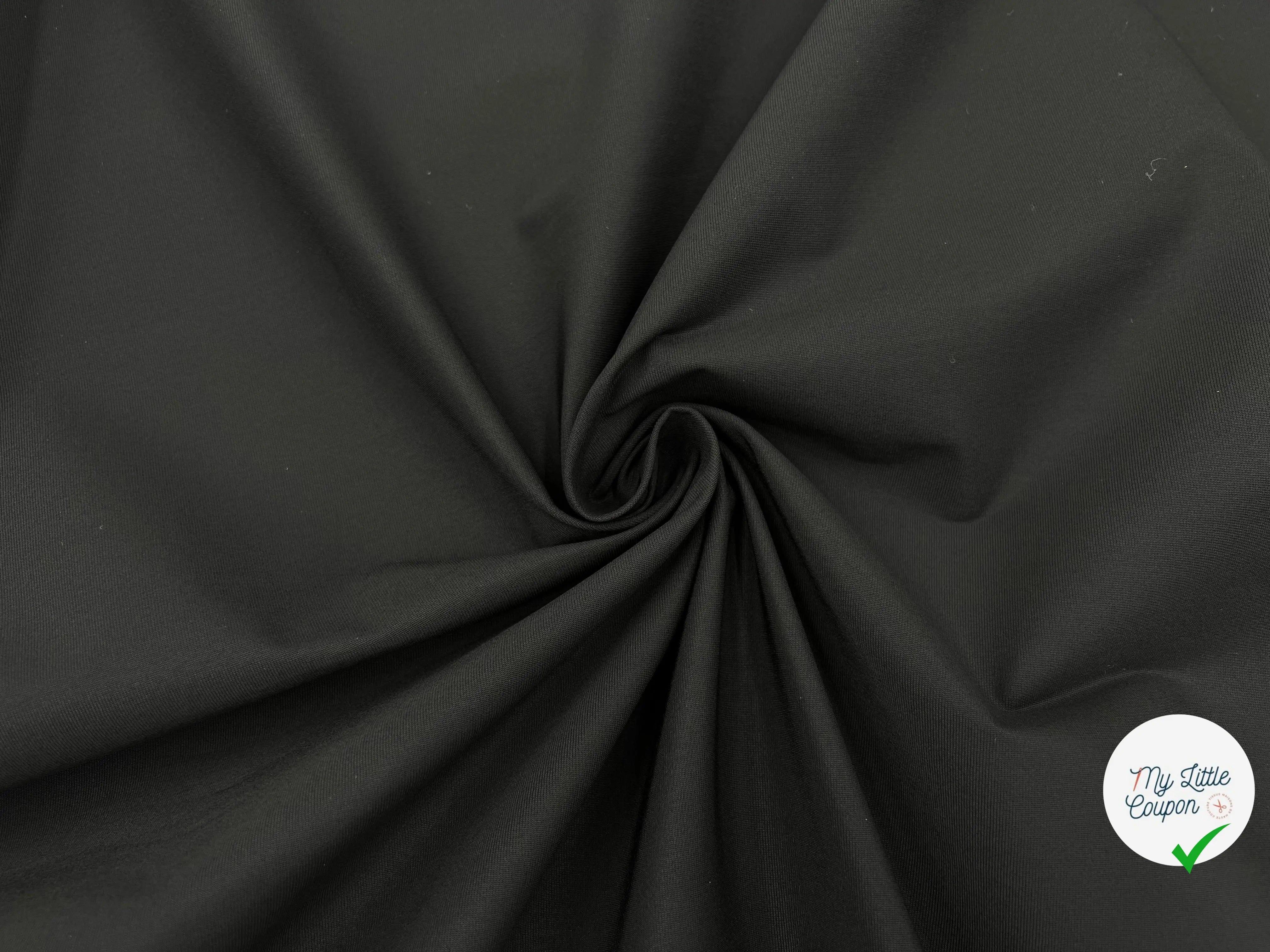 POPELINE POLYESTER JAPON NOIRE - My Little Coupon - tissu - coudre