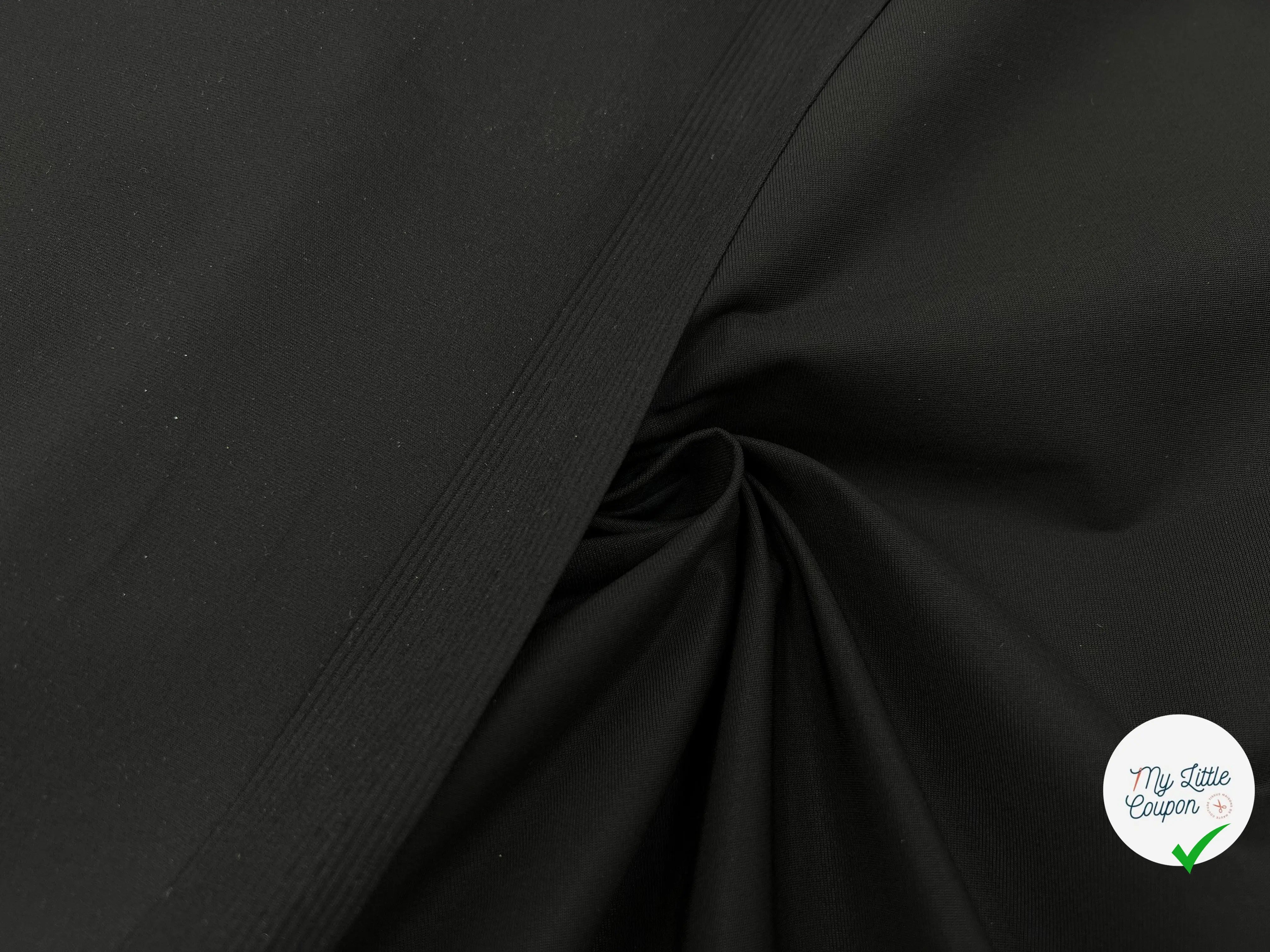 POPELINE POLYESTER JAPON NOIRE - My Little Coupon - tissu - coudre