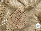 POPELINE SABLE DÉCREUSÉE MOTIF ROSACES - My Little Coupon - tissu - coudre