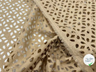 POPELINE SABLE DÉCREUSÉE MOTIF ROSACES - My Little Coupon - tissu - coudre