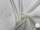 POPELINE SATIN DE COTON ULTRA BEAU BLANC CASSÉ STRETCH - My Little Coupon