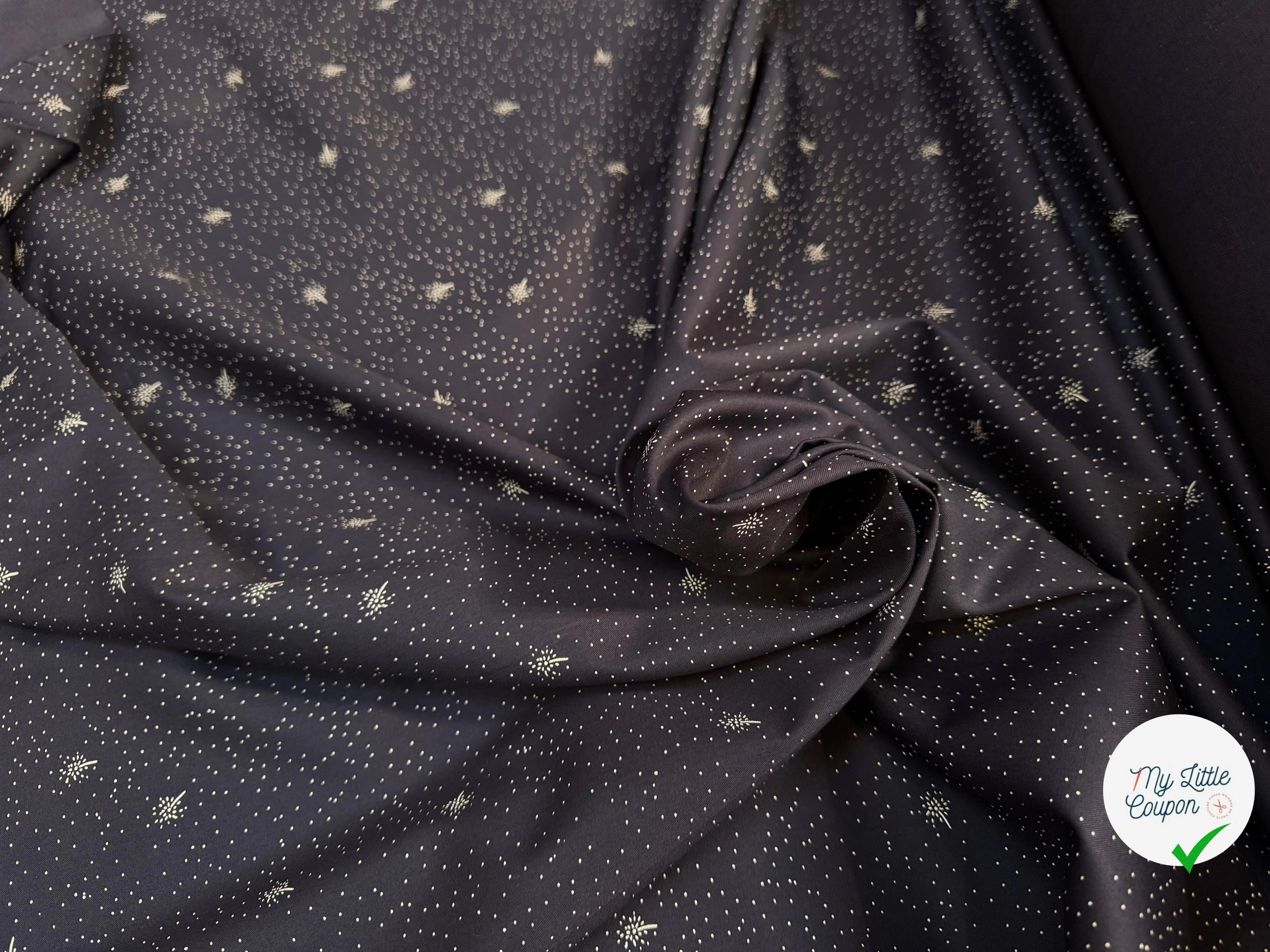 POPELINE SERGÉE 100% COTON LAZIO STAMPA - My Little Coupon