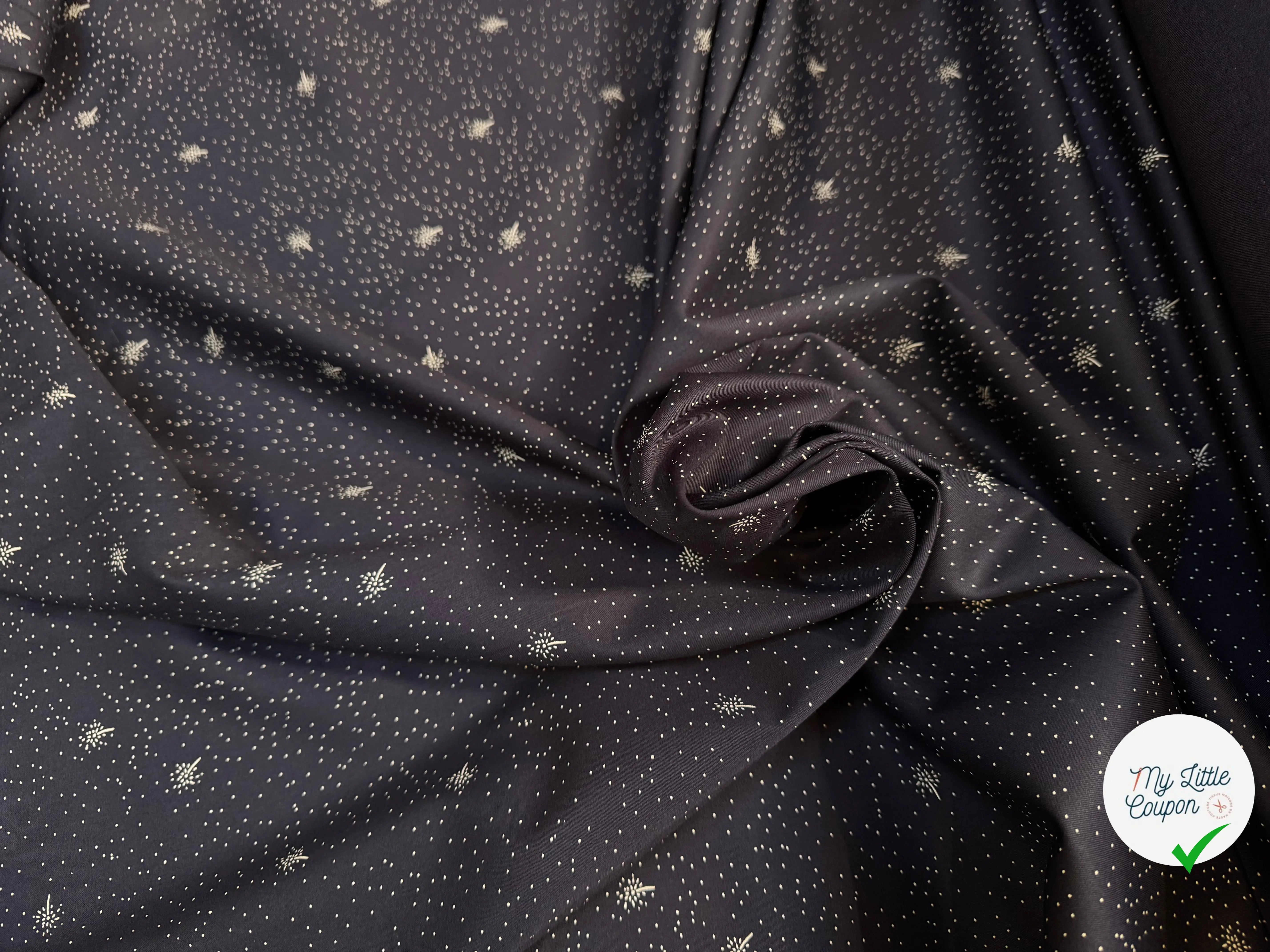 POPELINE SERGÉE 100% COTON LAZIO STAMPA - My Little Coupon