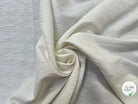 POPELINE STRETCH VISCOSE SOIE BLANCHE MOTIF ROCASE FLEUR - My Little Coupon