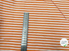 POPELINE TISSU CHEMISE RAYURES ORANGE ET NOIR - My Little Coupon - tissu - coudre
