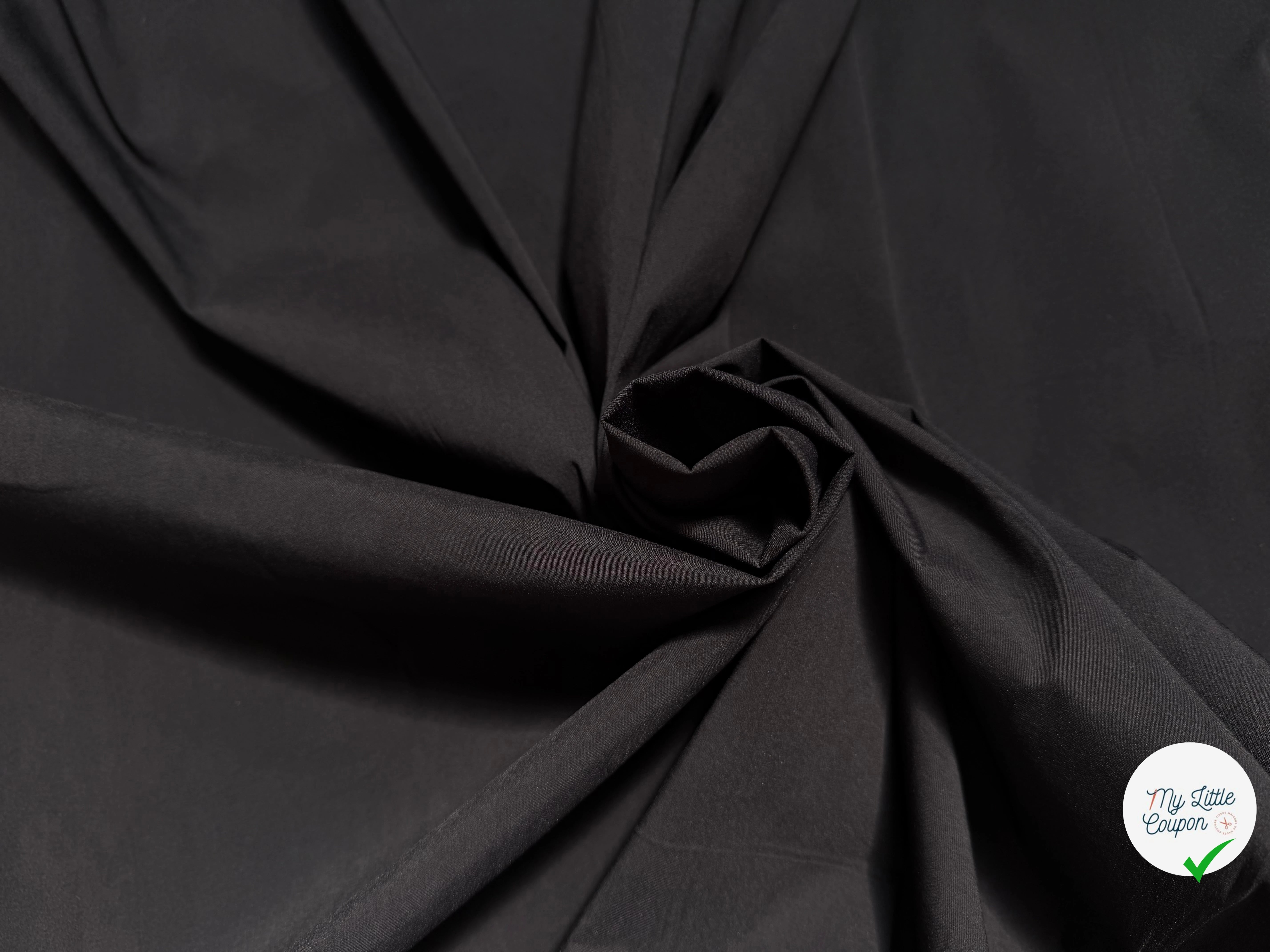 POPELINE ULTRA STRETCH NOIR - My Little Coupon