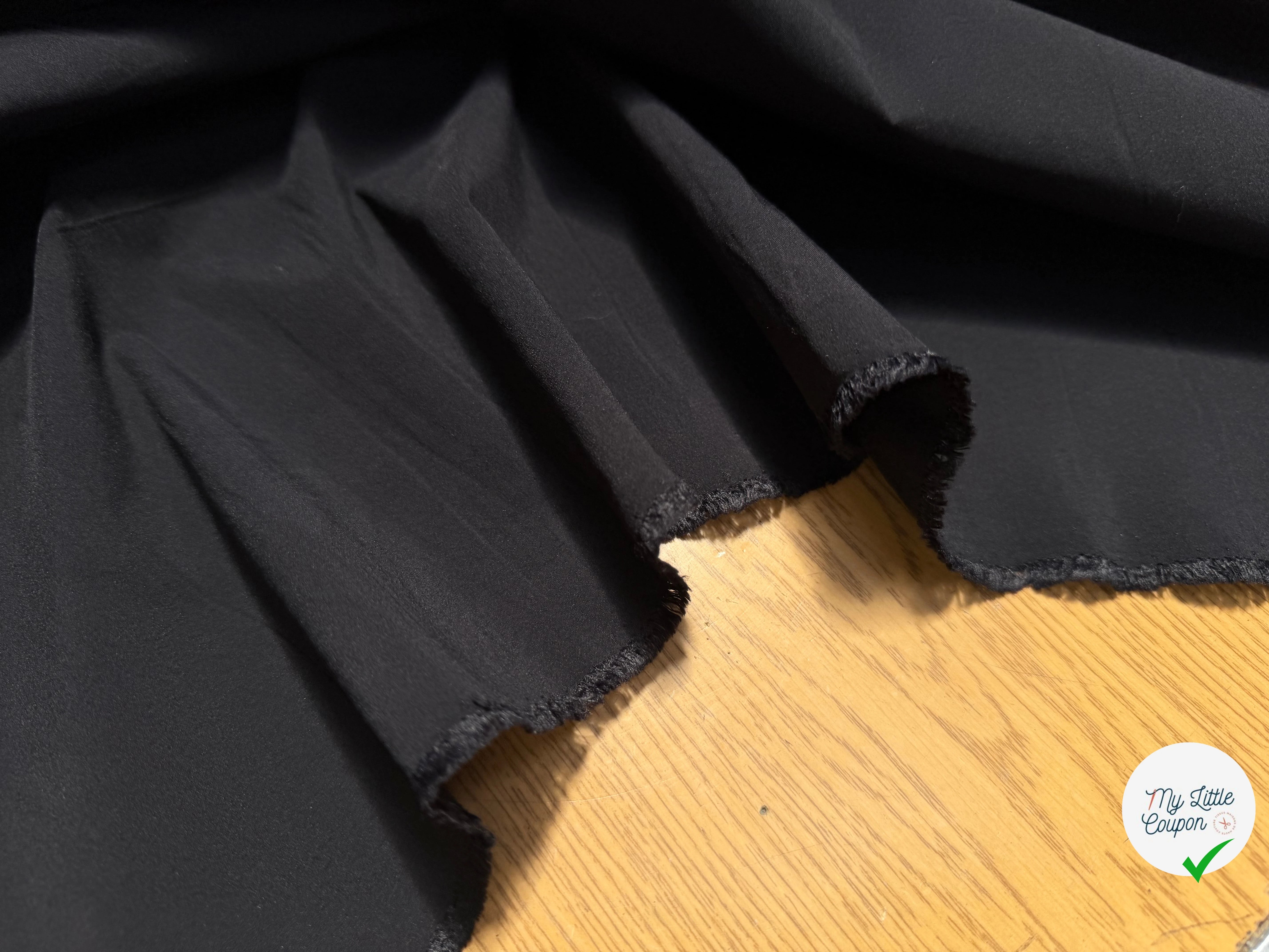 POPELINE ULTRA STRETCH NOIR - My Little Coupon