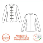Patron Nadine - Veste - FR 34/56, US 2/24, UK 6/28 - Difficile - My Little Coupon