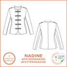 Patron Nadine - Veste - FR 34/56, US 2/24, UK 6/28 - Difficile - My Little Coupon