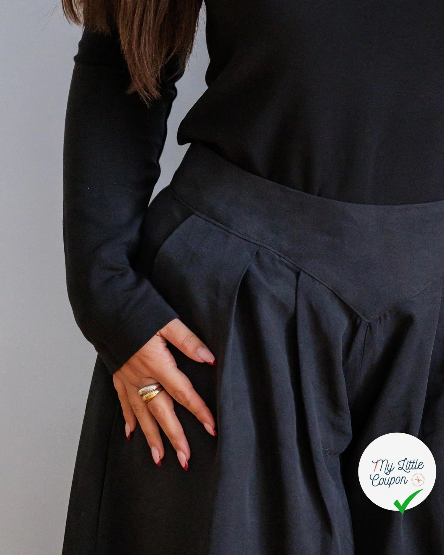 Patron Sanaz - Jupe culotte - FR 34/56, US 2/24, UK 6/28 - Moyen - My Little Coupon