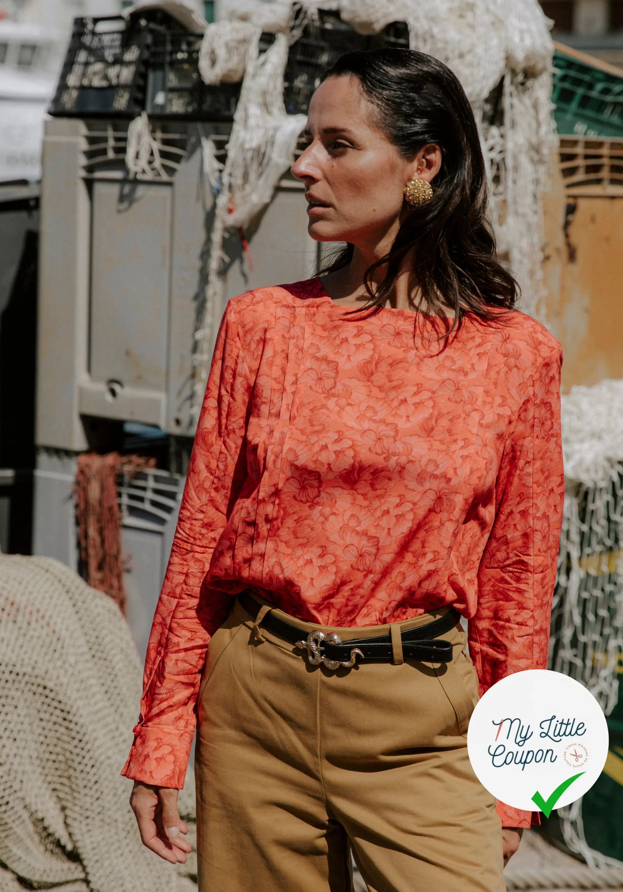 Patron couture La blouse DEFERLANTE / Patron pochette - My Little Coupon