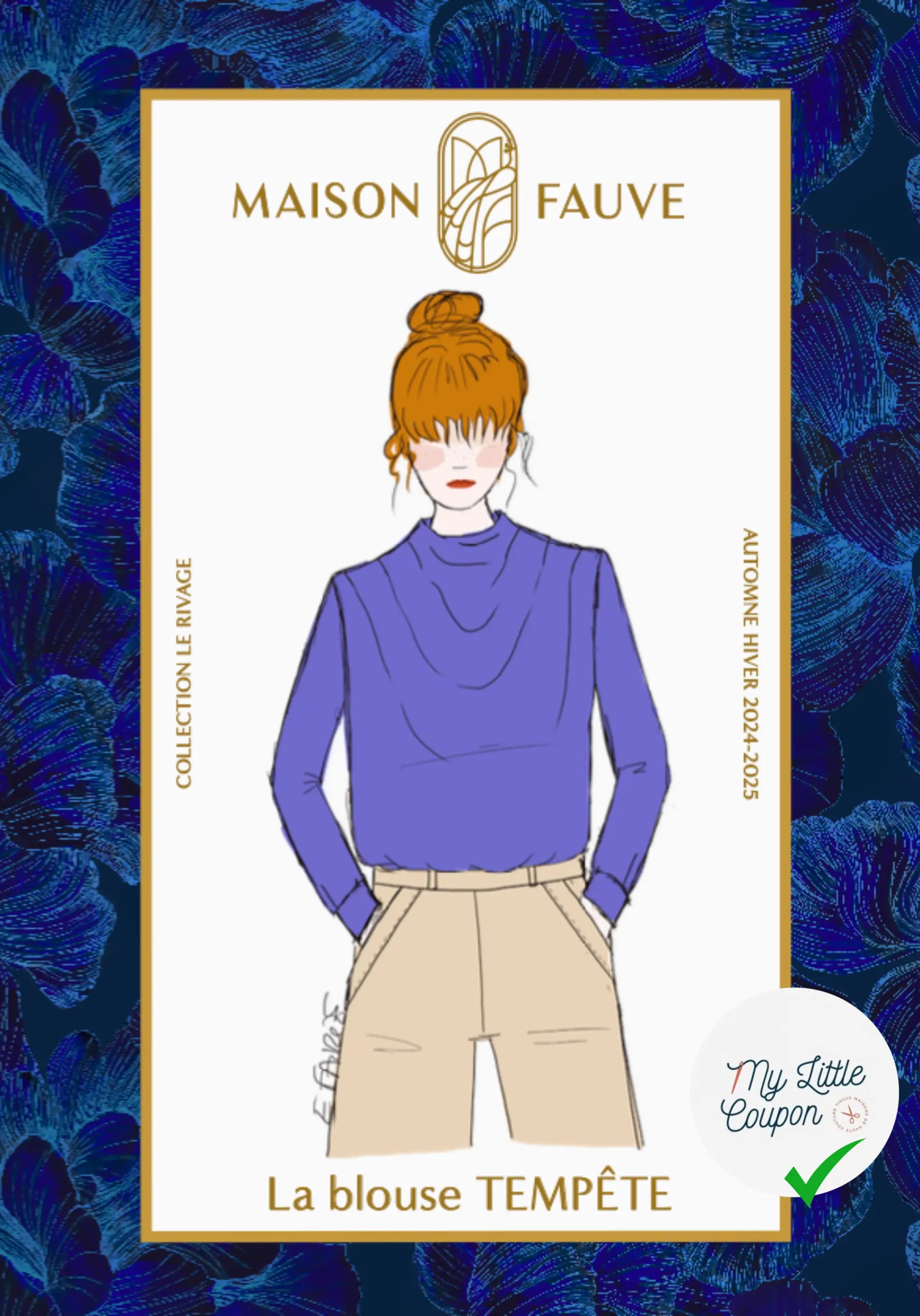 Patron couture La blouse TEMPETE / Patron pochette - My Little Coupon