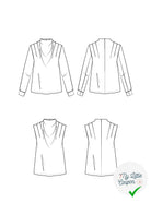 Patron couture La blouse TEMPETE / Patron pochette - My Little Coupon