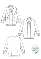 Patron couture Le Manteau CLIFF/ Patron pochette - My Little Coupon