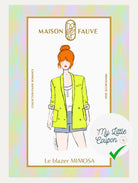 Patron couture blazer Mimosa - Patron pochette - My Little Coupon