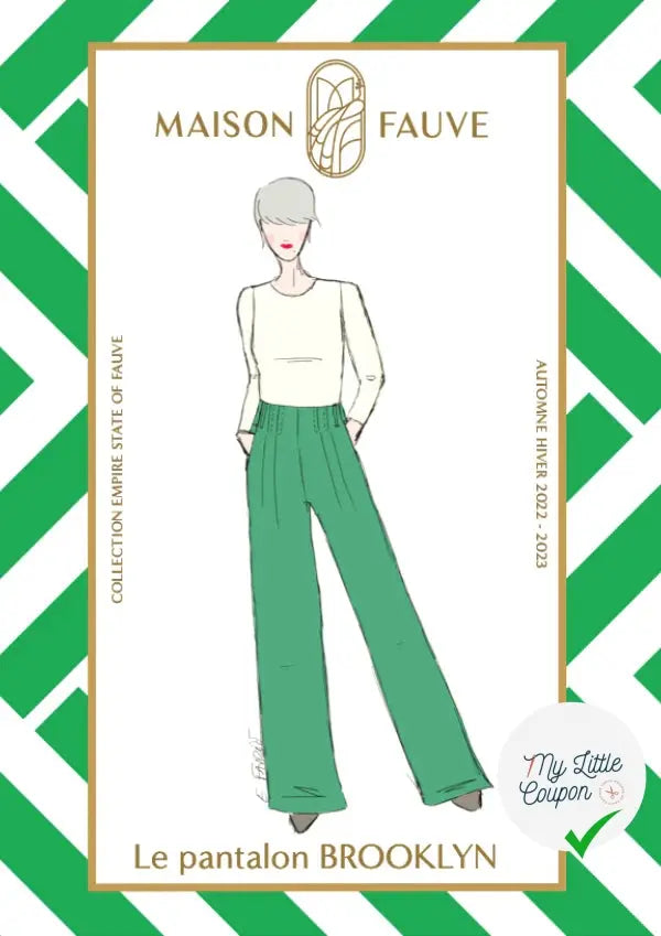Patron couture pantalon Brooklyn / Patron pochette - My Little Coupon