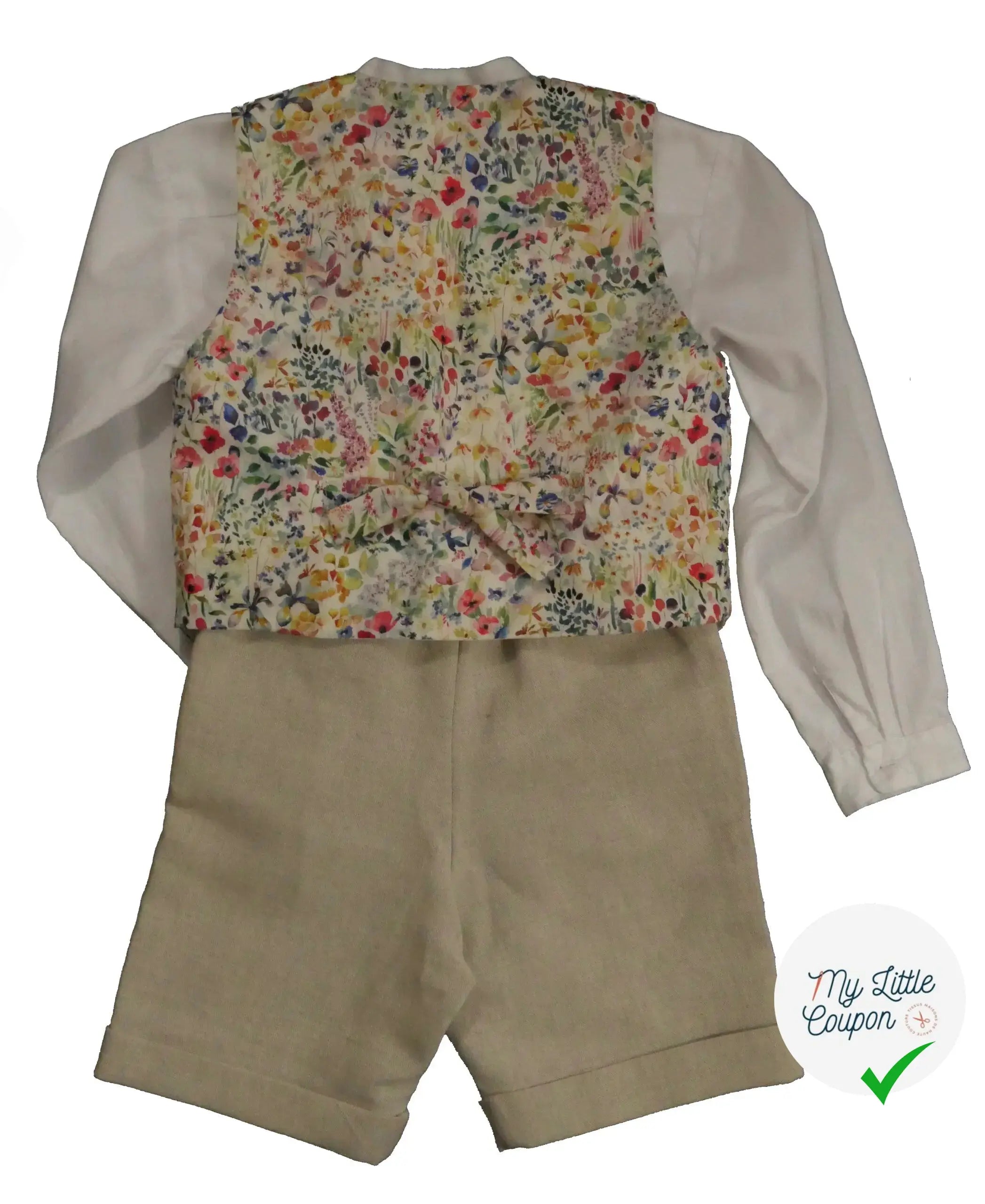 Patron de gilet et nœud papillon Hippolyte - L'Enfant Roi - My Little Coupon