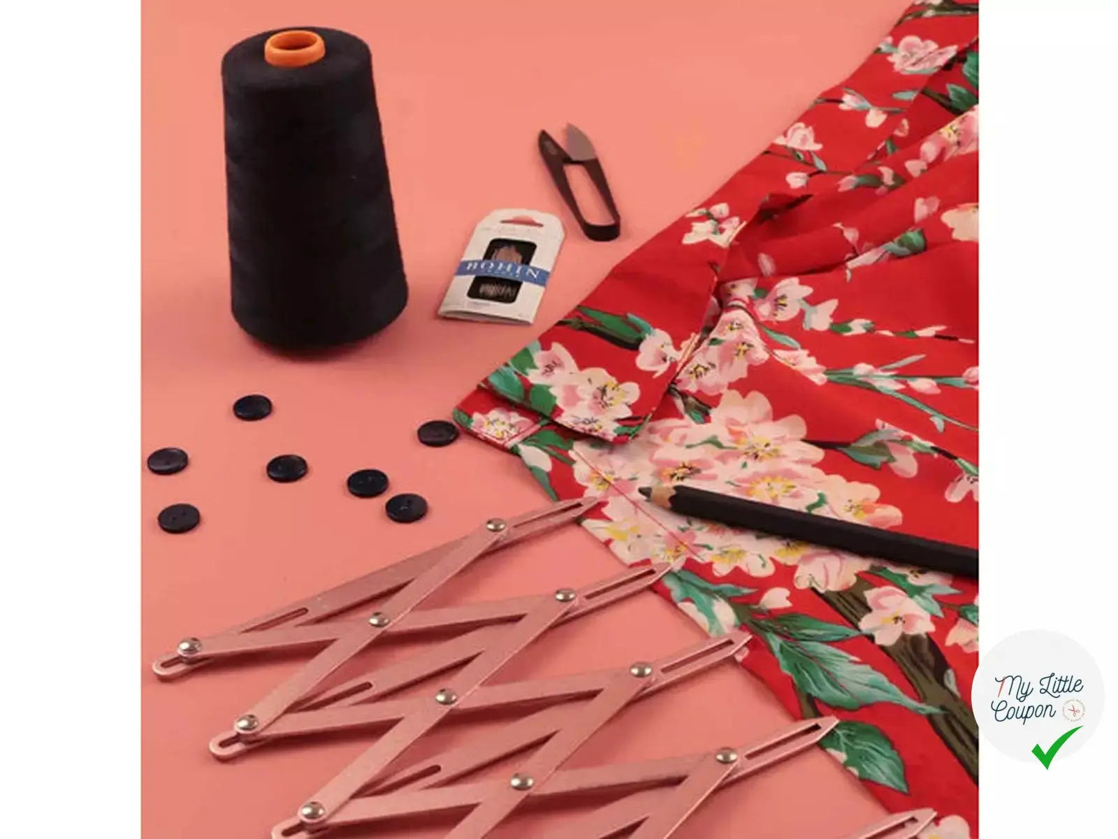 REGLE DE MESURE BOUTONNIERE ROSE MLC INTERN