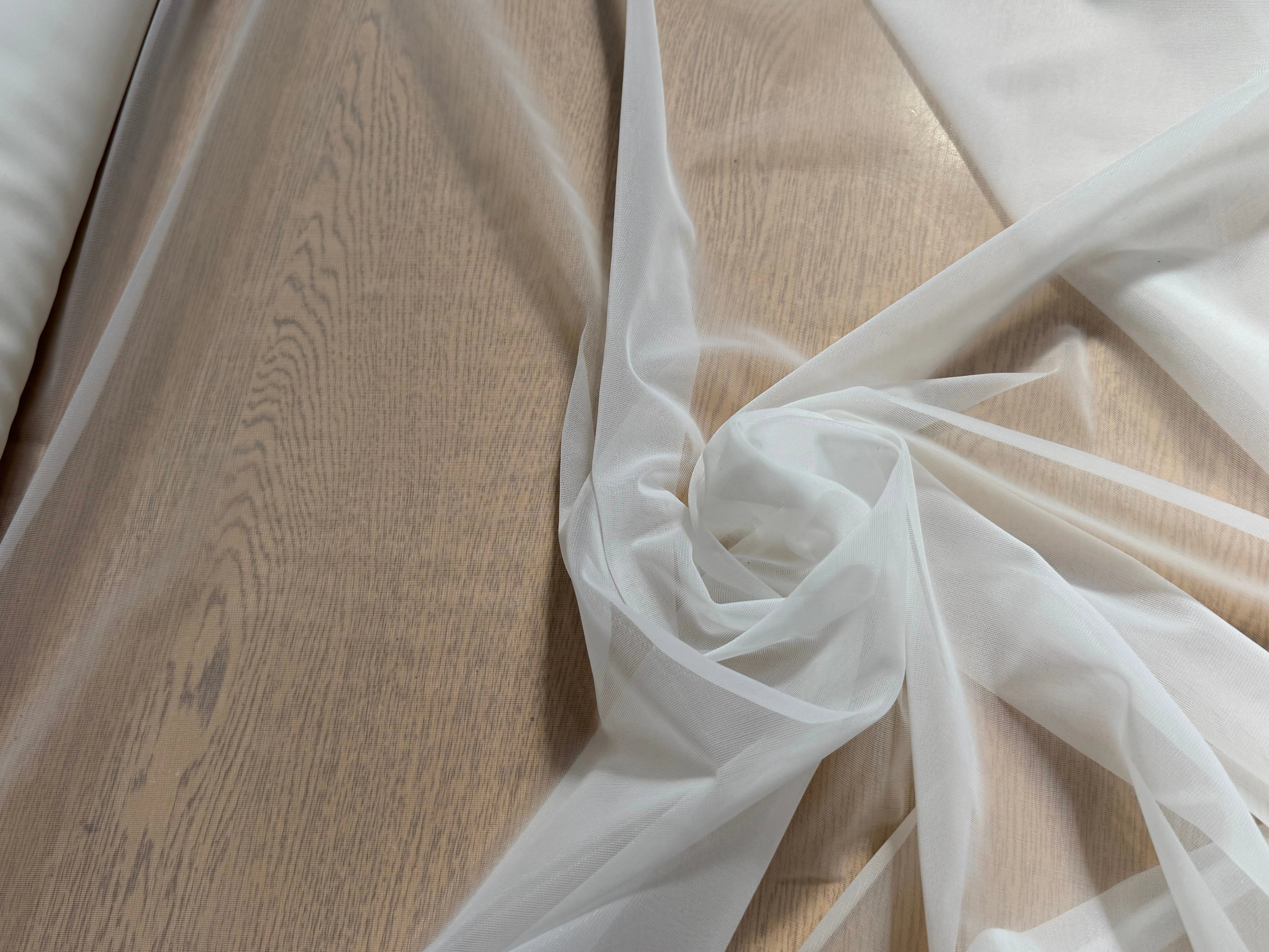 RESILE 100% POLYAMIDE LISSE STRETCH BLANC - My Little Coupon