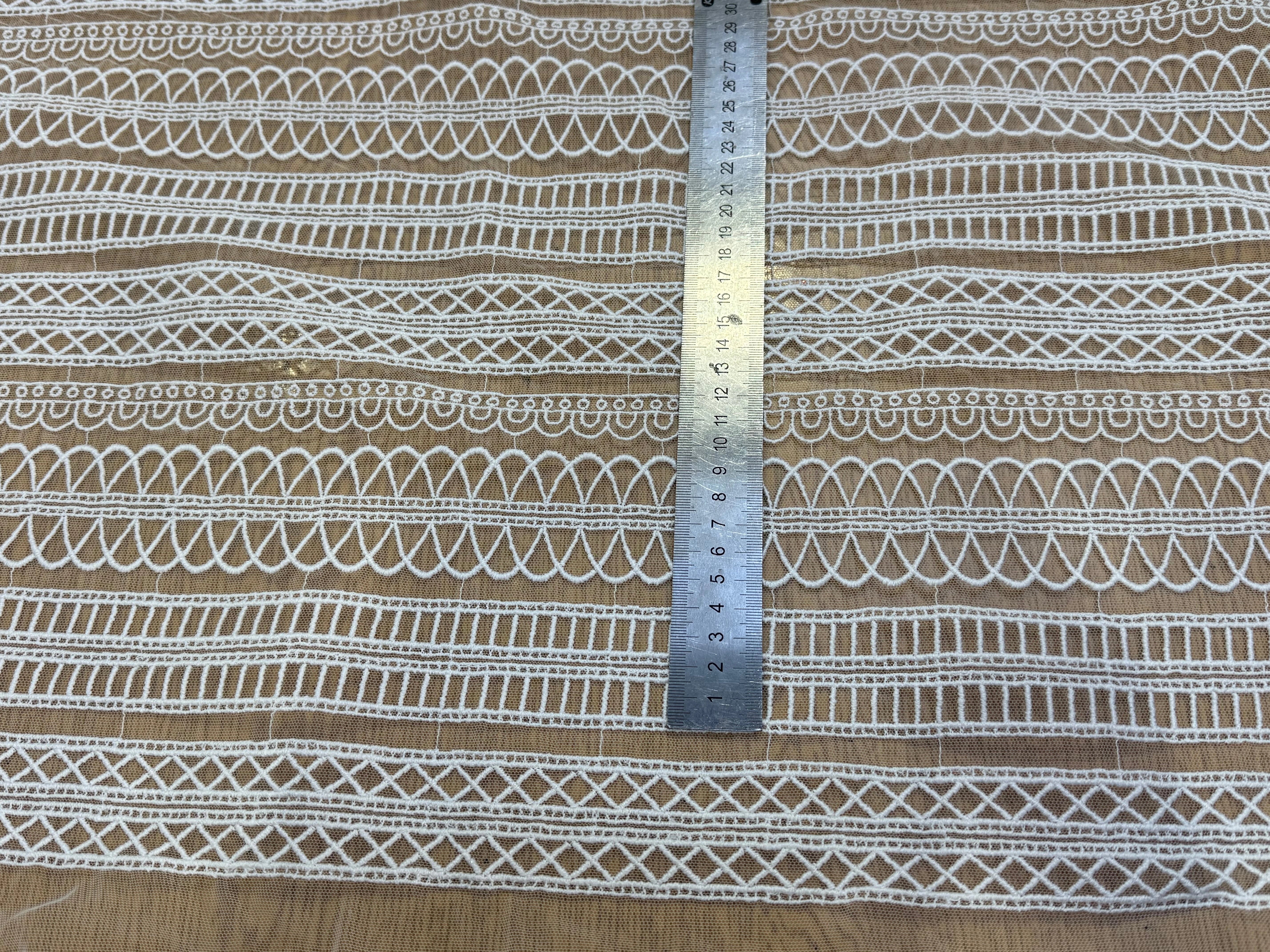 RÉSILLE BRODÉ SUBLIME BLANC 70% COTON - My Little Coupon