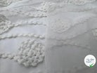 RÉSILLE BRODÉE ANNÉES FOLIES PERLÉE BLANC - coupon de tissu de 3 mètres - My Little Coupon - tissu - coudre