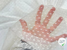 RÉSILLE JACQUARD ÉTOILE BLANC - My Little Coupon - tissu - coudre