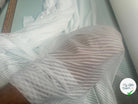 RESILLE STRETCH FACONNÉE RAYURES BLANCHES - My Little Coupon