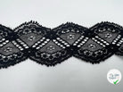 RUBAN DENTELLE ÉLASTIQUE NOIR - My Little Coupon - tissu - coudre