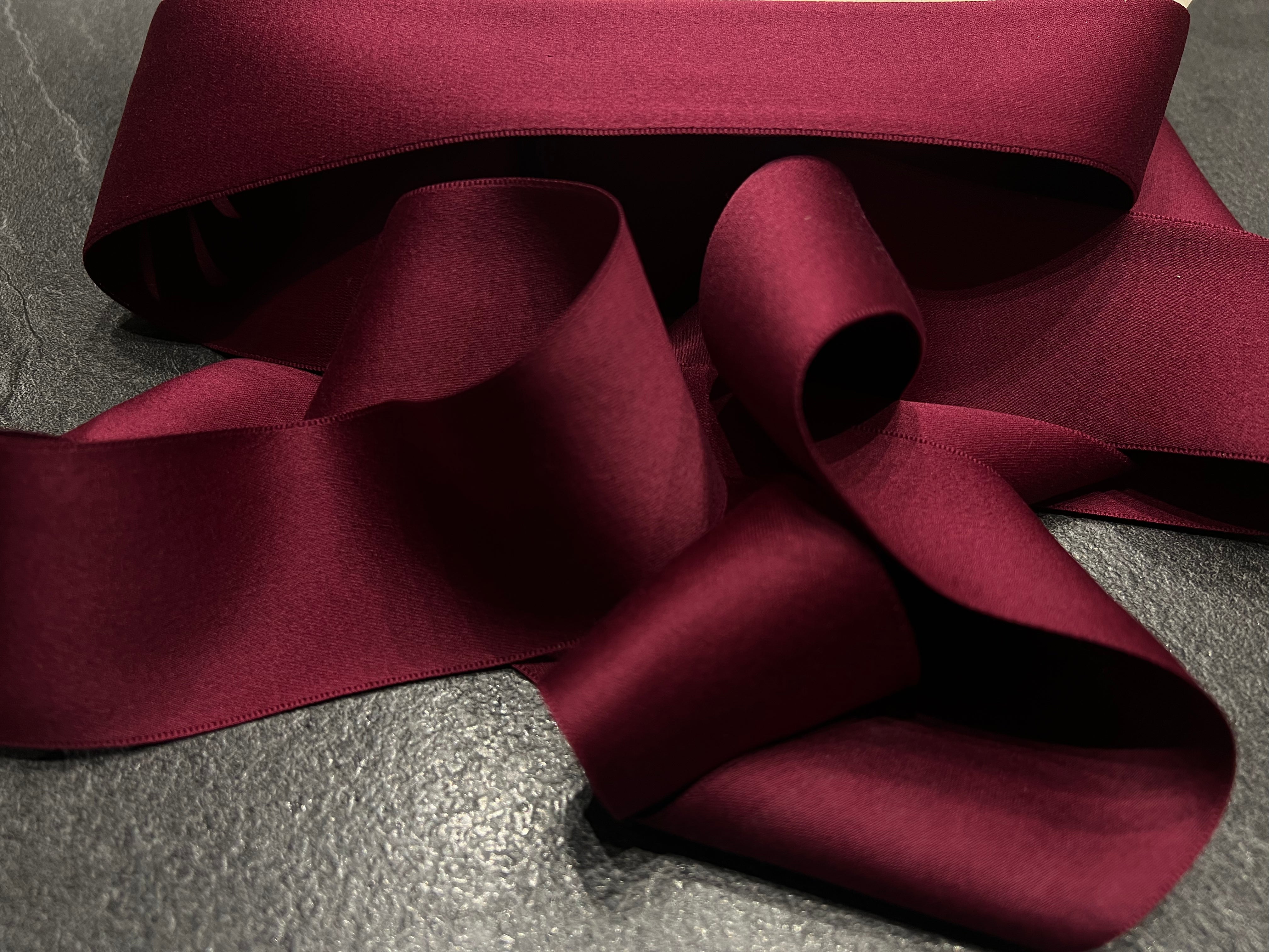 RUBAN SATINÉ BORDEAUX 50mm - My Little Coupon