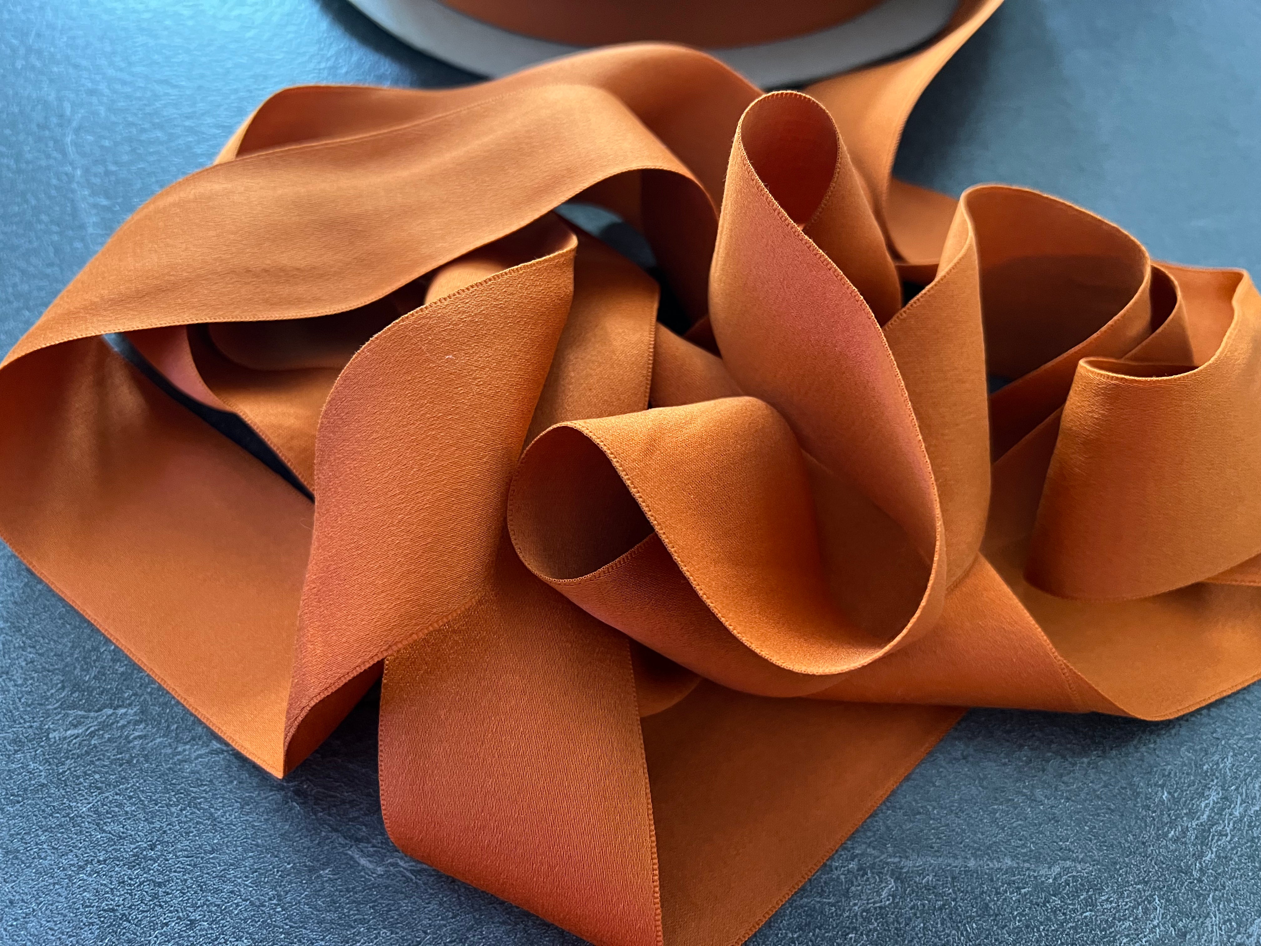 RUBAN SATINÉ ORANGE 50mm - My Little Coupon