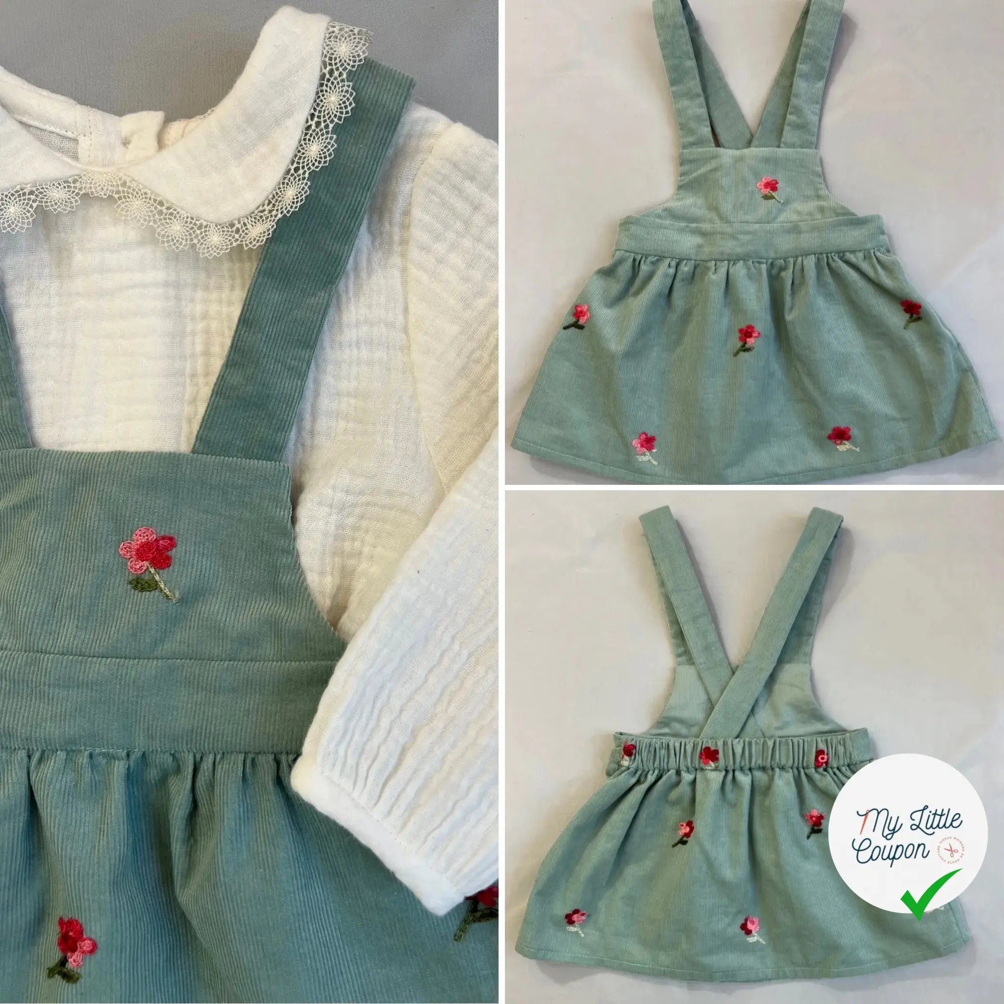 Raphaël, patron de couture de barboteuse, et robe - L'Enfant Roi - My Little Coupon
