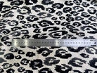 SATIN 100% VISCOSE SUPER FLUIDE ET DOUCE FOND ÉCRU LÉOPARD NOIR - My Little Coupon