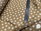 SATIN CAFÉ AU LAIT POIS BLANC - My Little Coupon