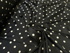 SATIN CHIC POIS BLANC FOND NOIR - My Little Coupon