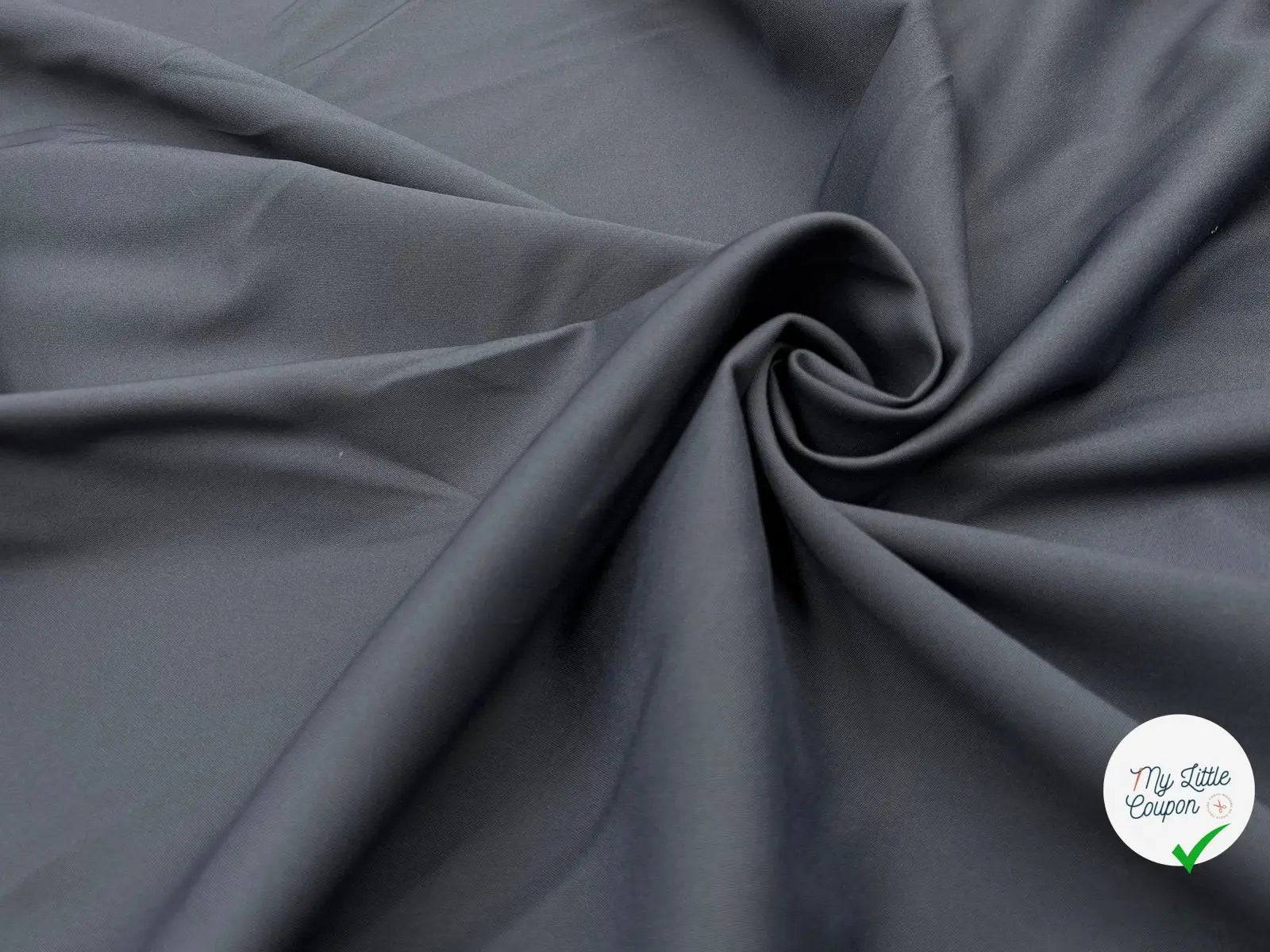 SATIN COTON STRETCH MATE STEEL GRAY - My Little Coupon - tissu - coudre