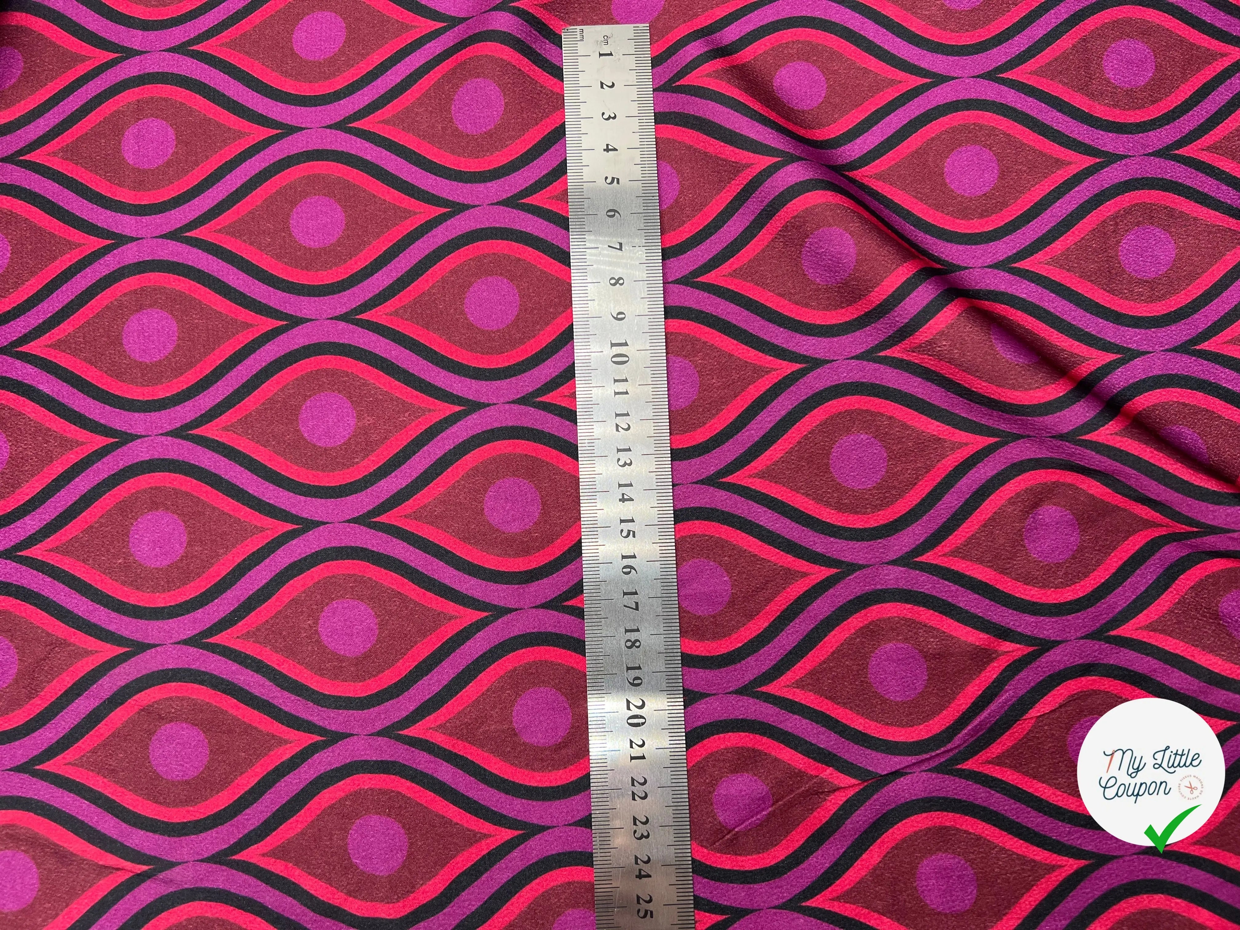 SATIN CRÊPÉ REGARDS VINTAGE - My Little Coupon - tissu - coudre