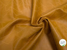 SATIN CUIR JAUNE MOUTARDE MOTIF GÉOMETRIQUE AVEC FIL - My Little Coupon