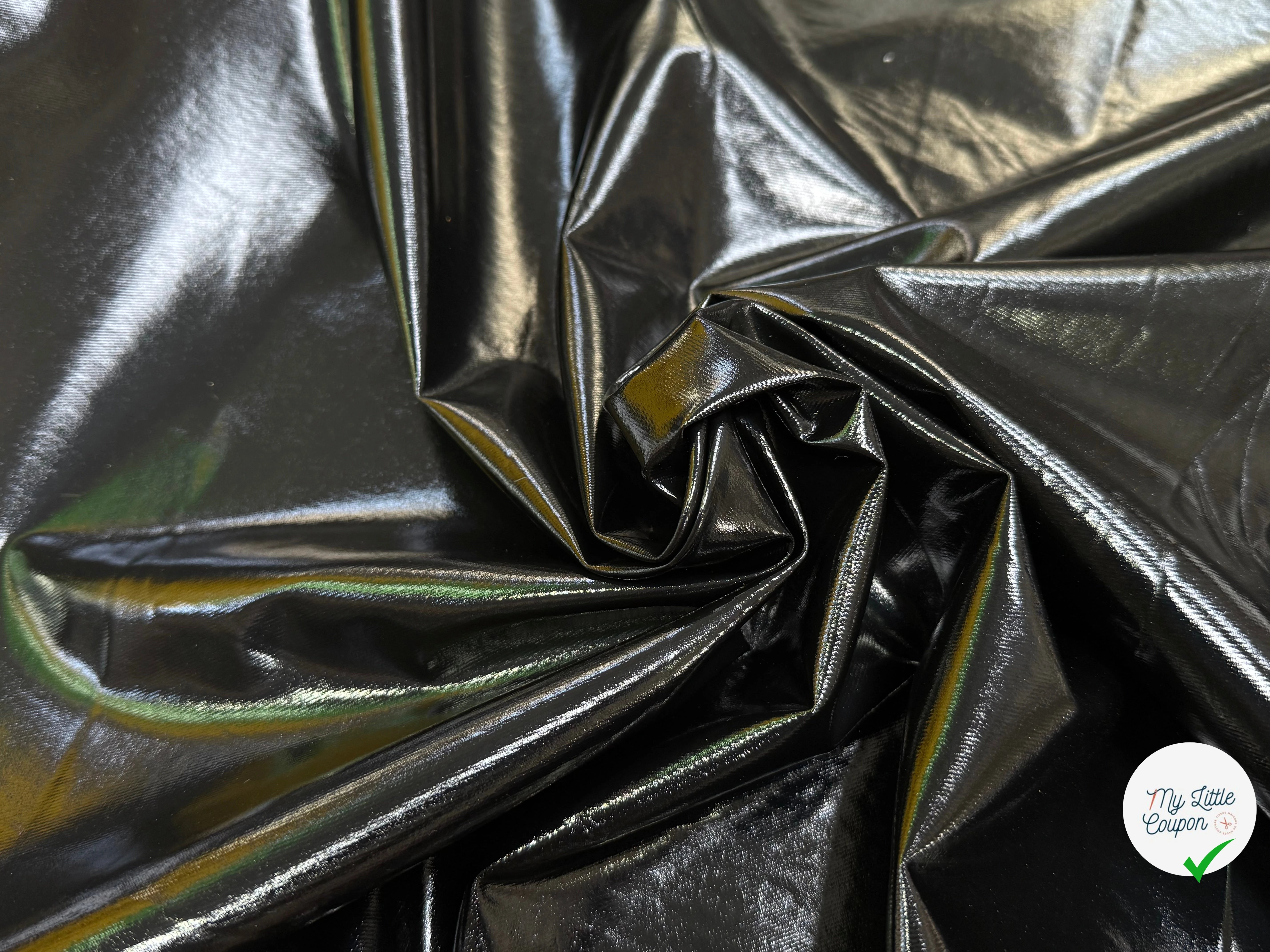 SATIN CUIR SCHINTZÉ NOIR - My Little Coupon