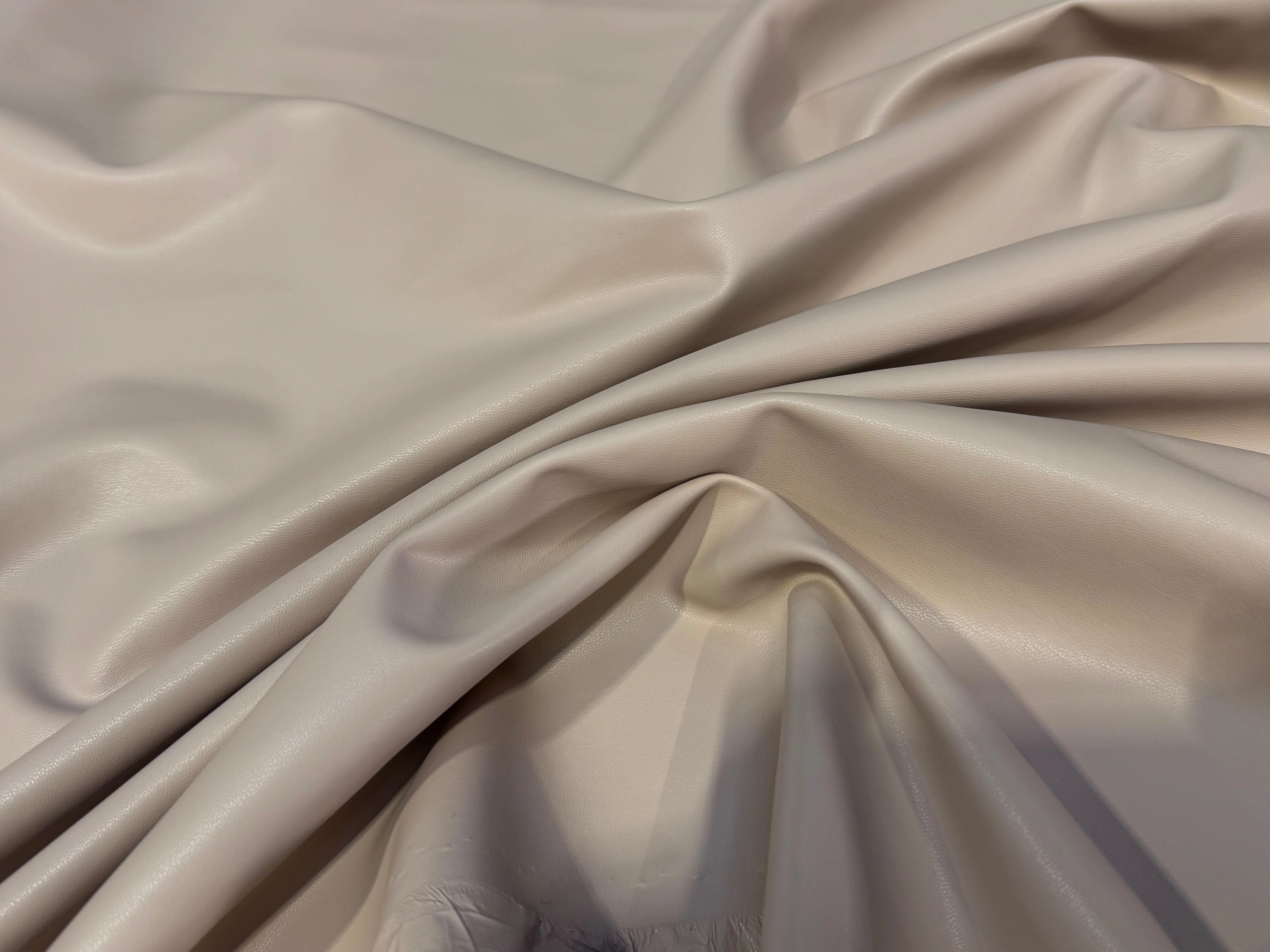 SATIN CUIR STRETCH CAFÉ AU LAIT QUALITÉ COUTURE - My Little Coupon