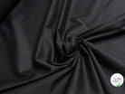 SATIN DE COTON BELLE TENUE NOIR LÉGÈREMENT STRETCH - My Little Coupon