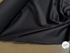 SATIN DE COTON BELLE TENUE NOIR LÉGÈREMENT STRETCH - My Little Coupon