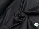 SATIN DE COTON BELLE TENUE NOIR LÉGÈREMENT STRETCH - My Little Coupon